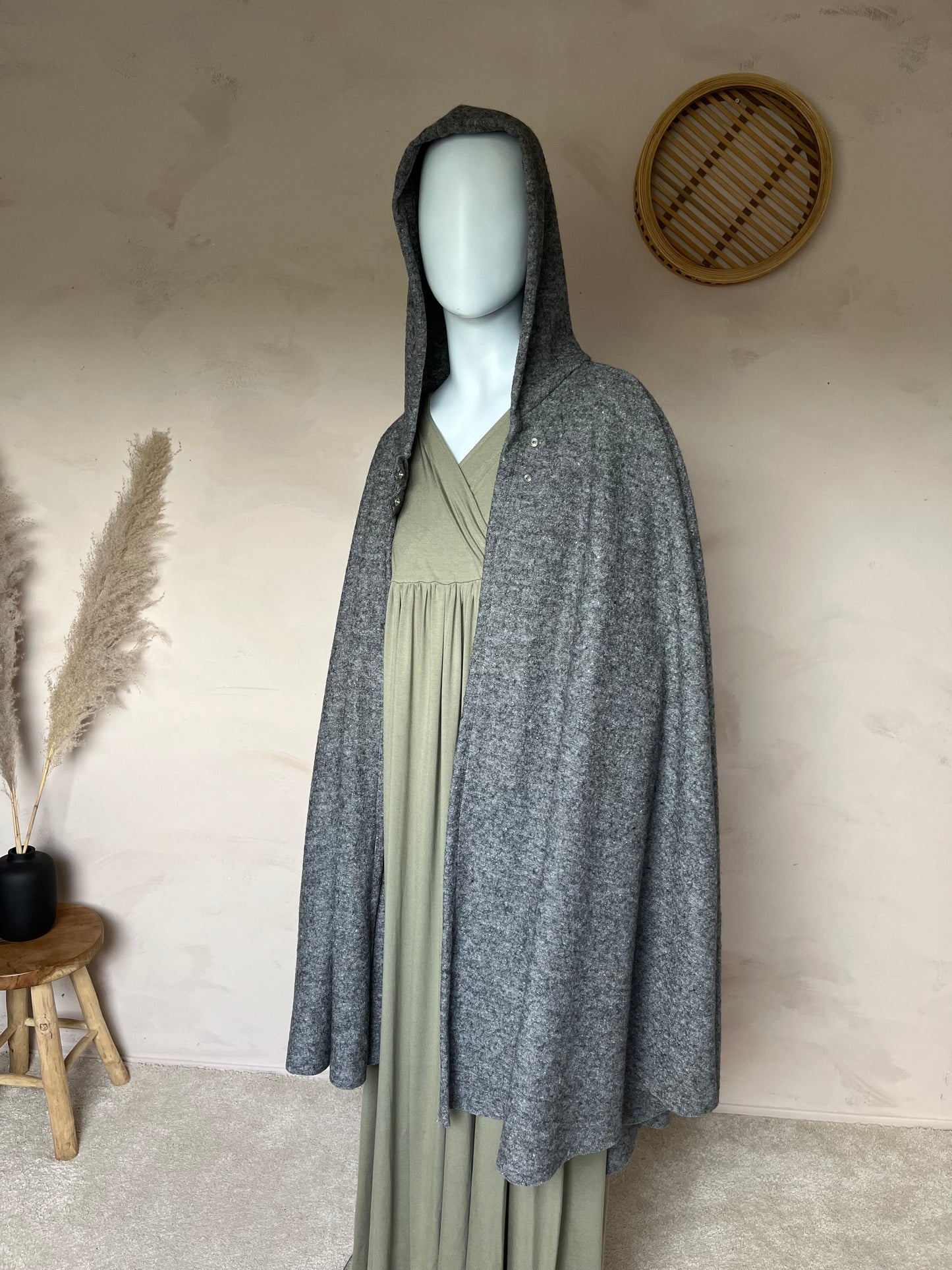 Wool blend cape