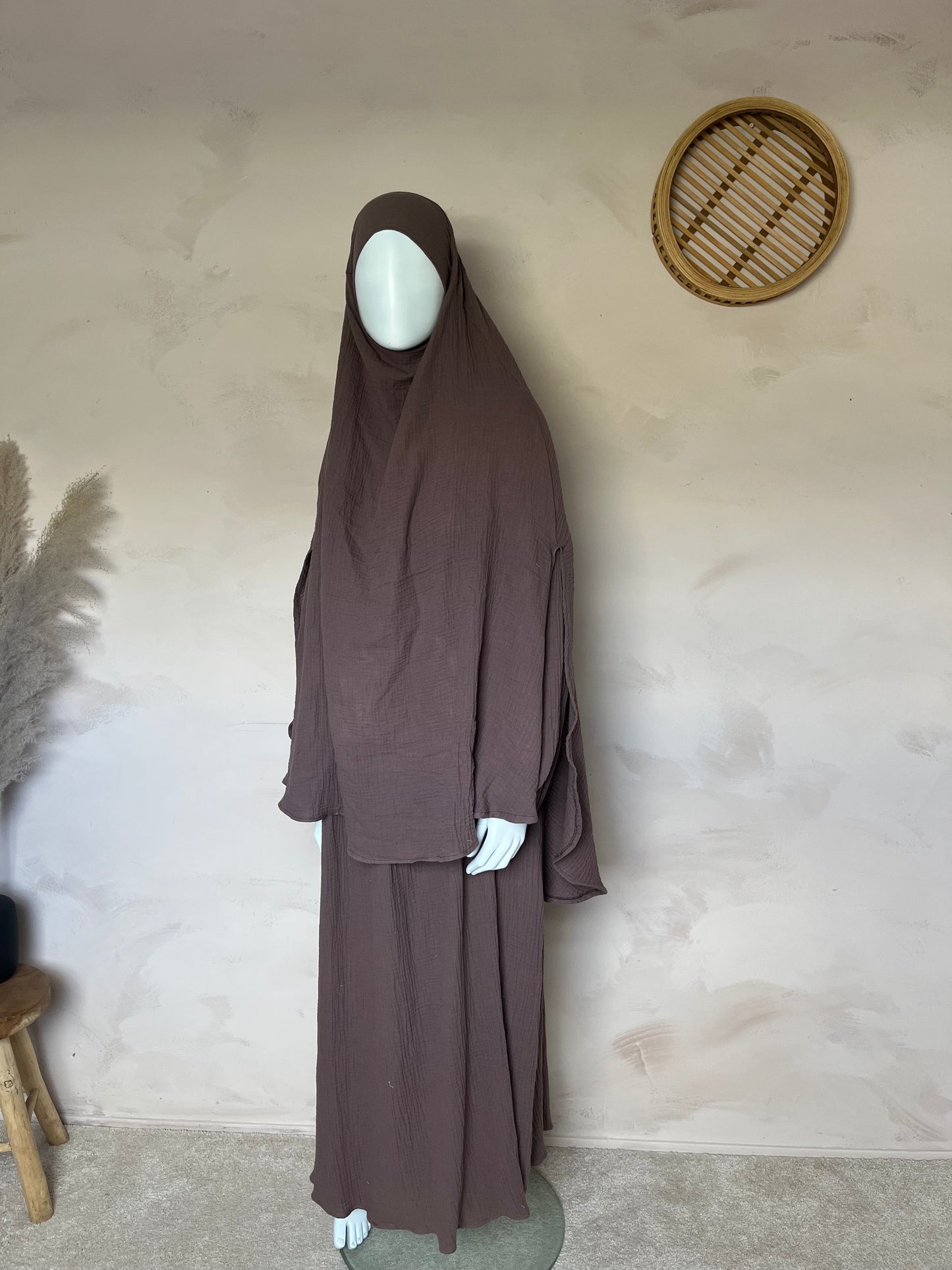 Musselin tie-back khimar 90*