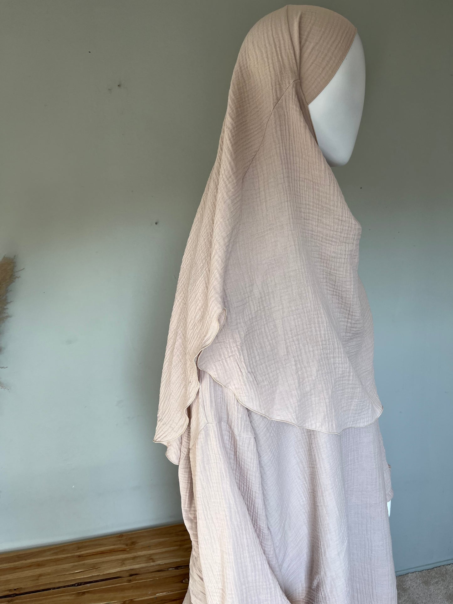 Musselin tie-back khimar 50*