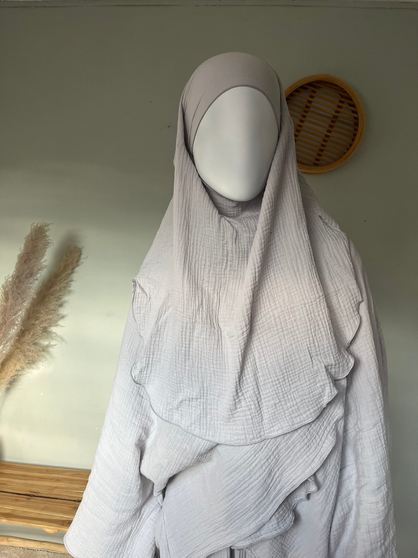 Musselin tie-back khimar 50*