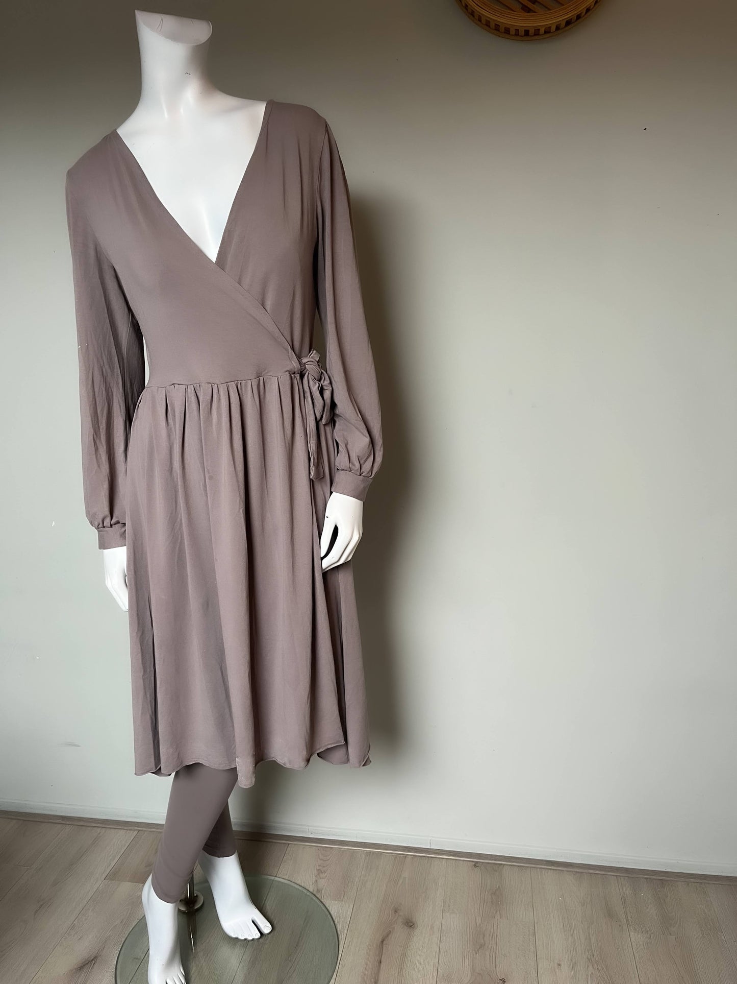 Crossed dress puffsleeve
