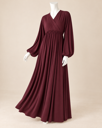Balloon Sleeve Bamboo Dress