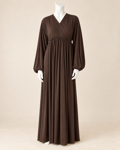 Balloon Sleeve Bamboo Dress