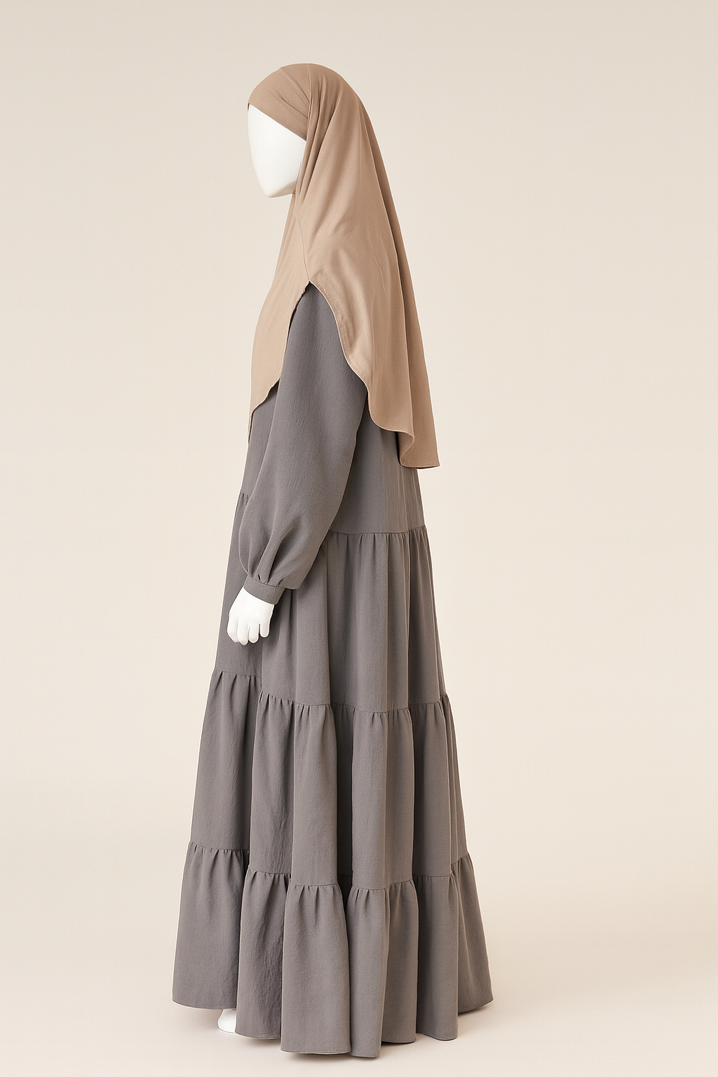 Short tie-back khimar