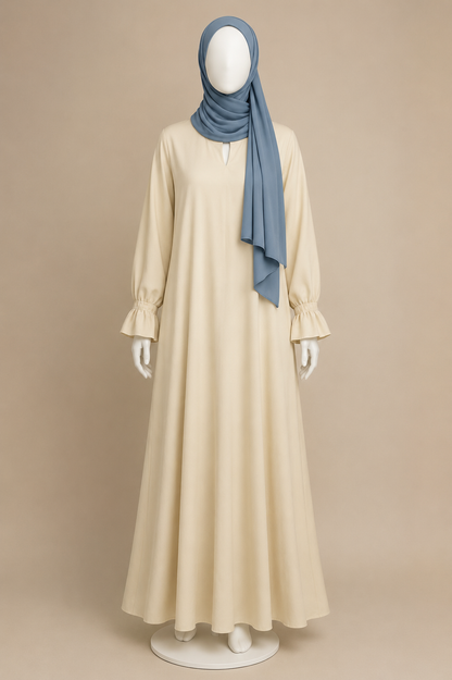 Cotton Jersey Cute Sleeve Dress