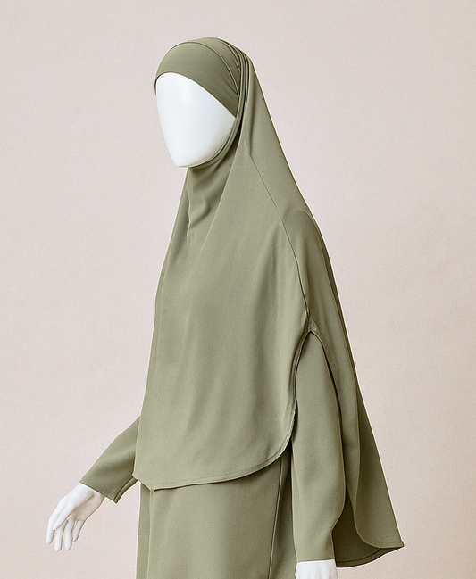 Bamboo 70* tie-back khimar