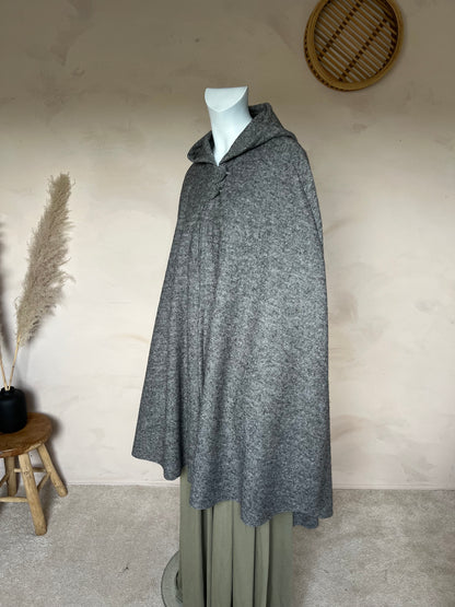 Wool blend cape