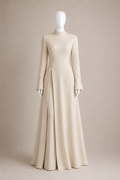 Split Linen Dress