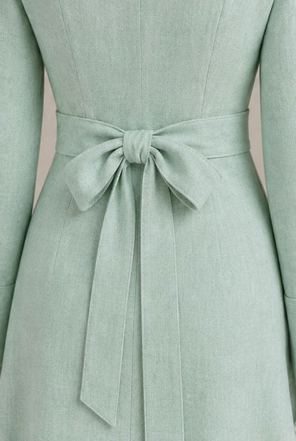Split Linen Dress