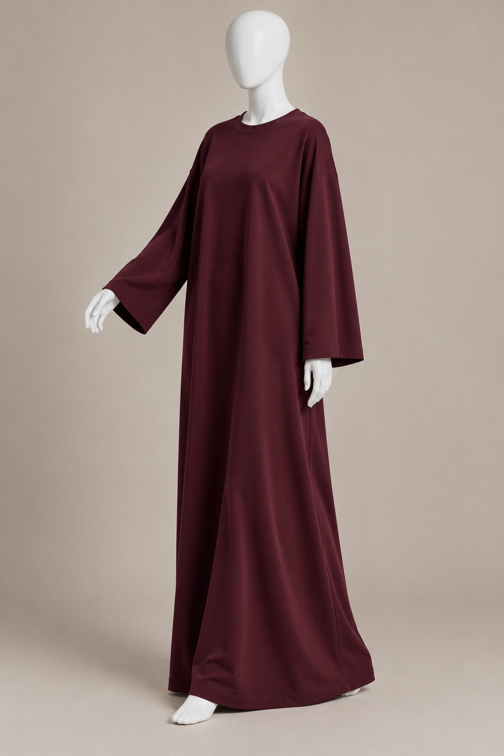 Cotton Jersey Wide Sleeve Dress