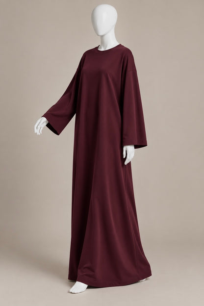 Cotton Jersey Wide Sleeve Dress