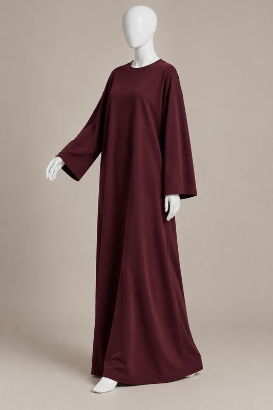 Cotton Jersey Wide Sleeve Dress
