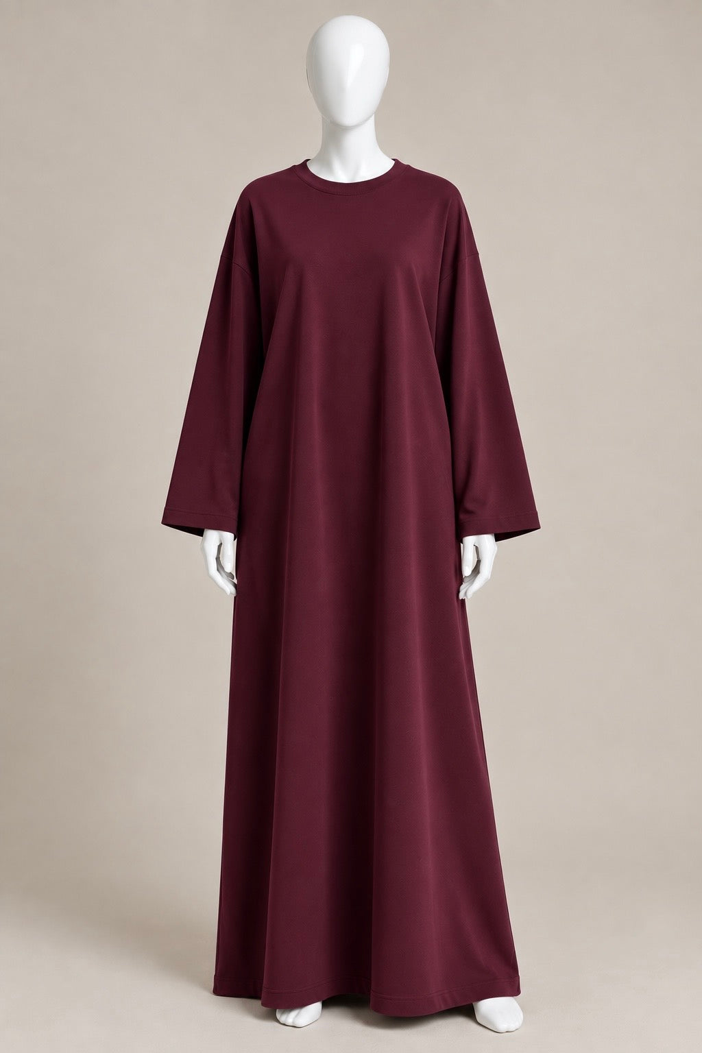 Cotton Jersey Wide Sleeve Dress