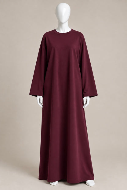 Cotton Jersey Wide Sleeve Dress