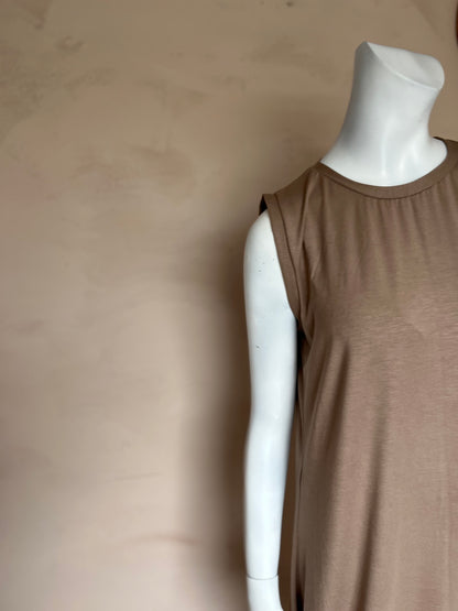 No sleeve basic dress