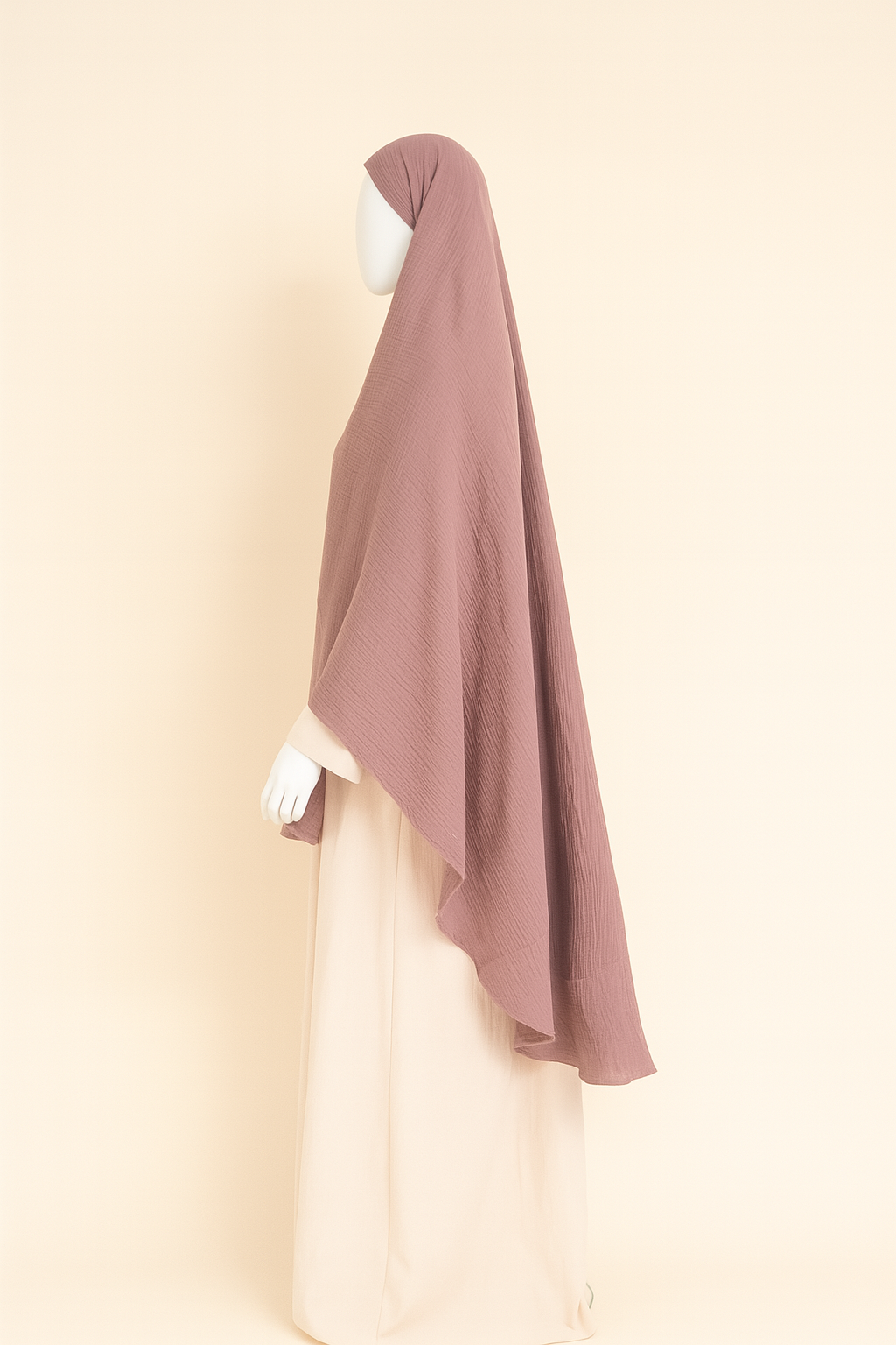 Musselin tie-back khimar 90*