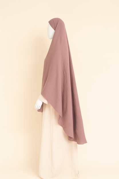 Musselin tie-back khimar 90*