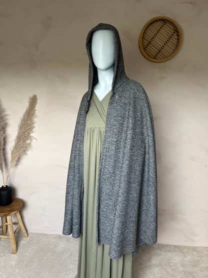 Wool blend cape
