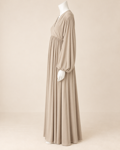 Balloon Sleeve Bamboo Dress