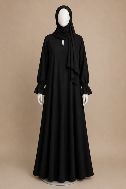 Cotton Jersey Cute Sleeve Dress