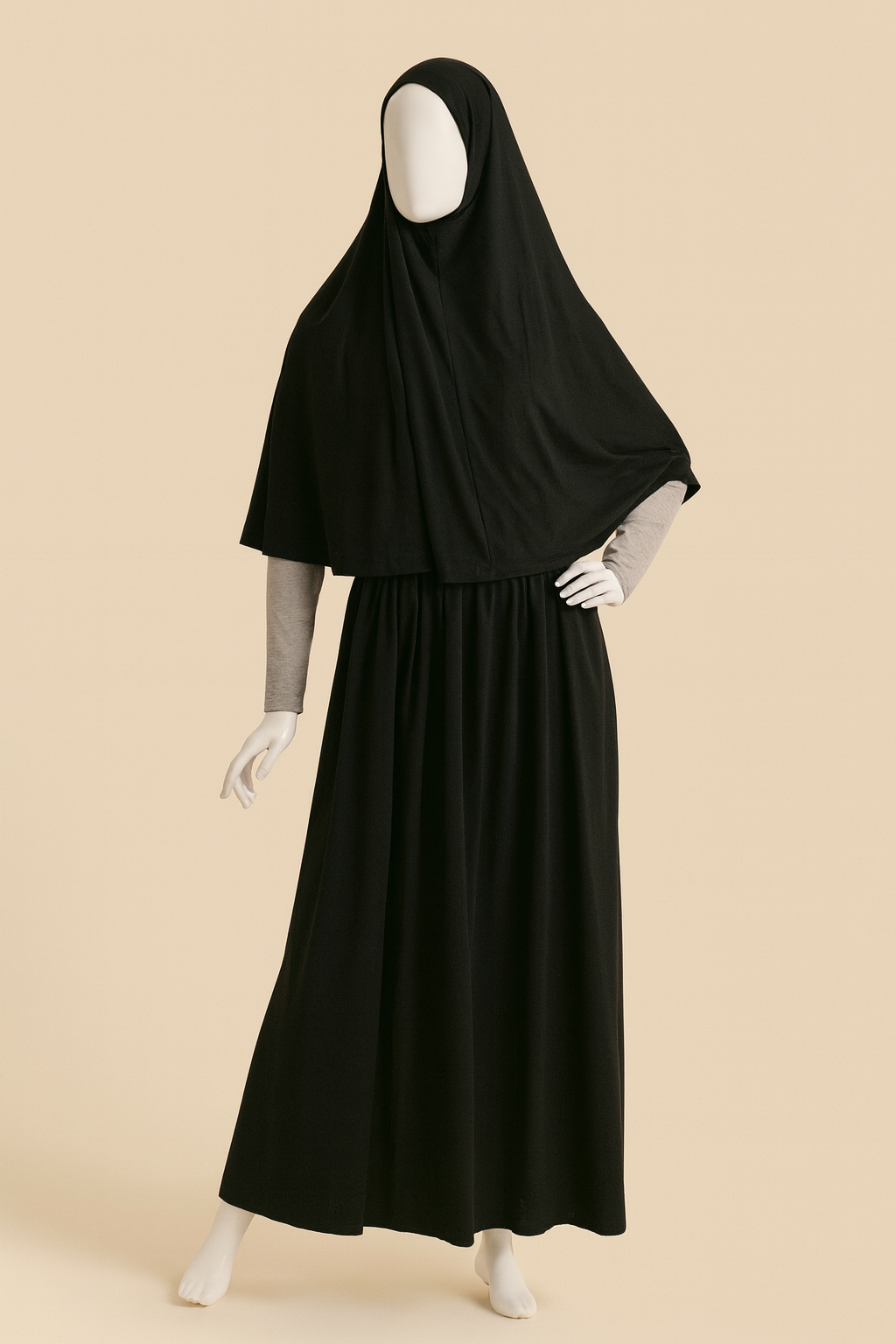 Instant short khimar