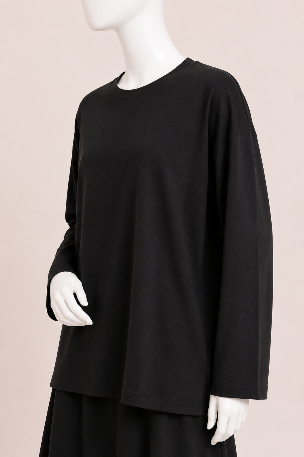 Cotton Jersey Wide Sleeve Top