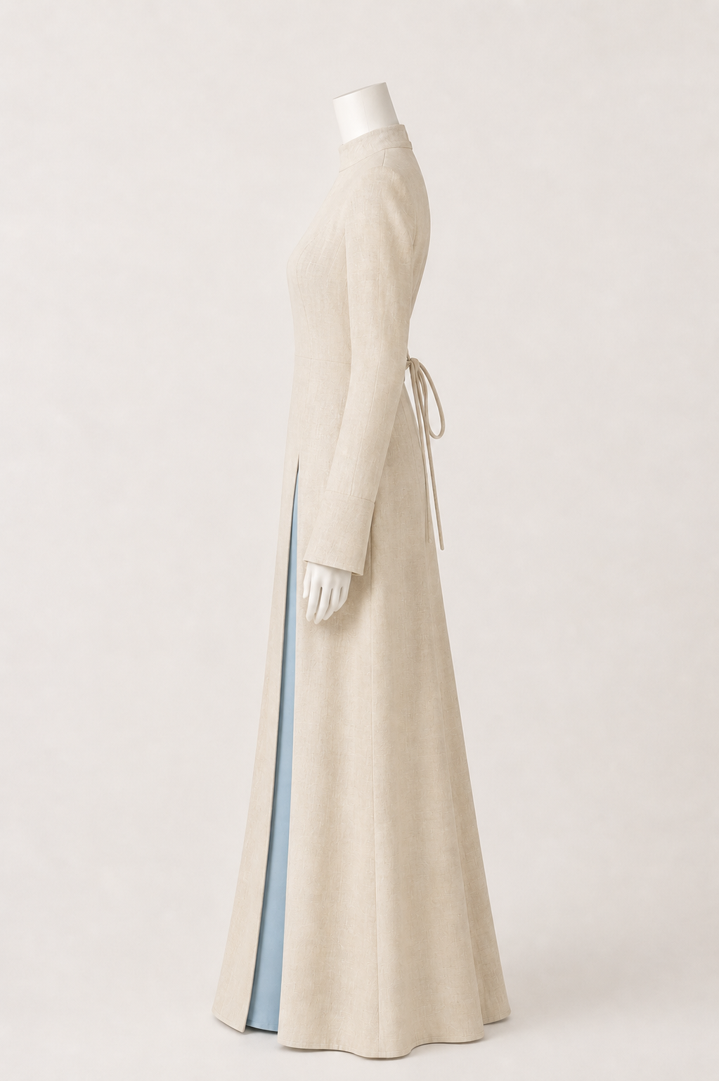 Split Linen Dress