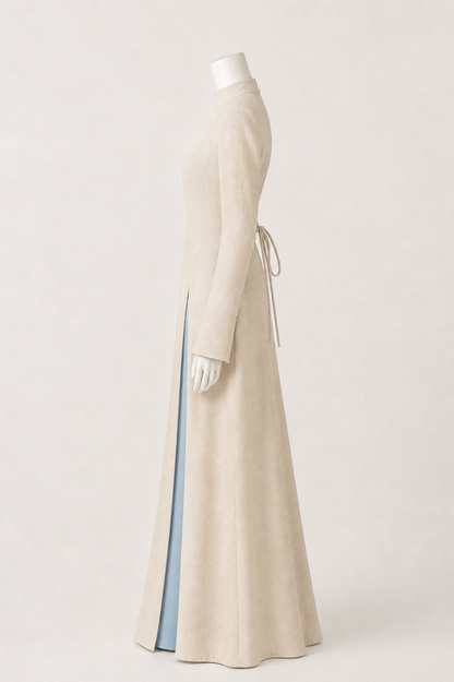 Split Linen Dress