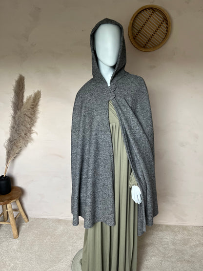 Wool blend cape