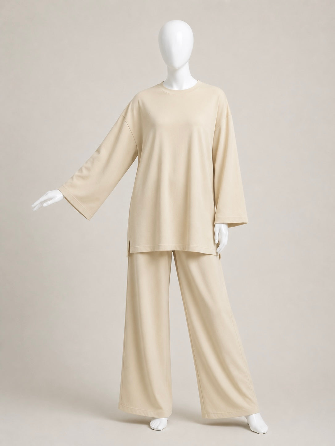 Cotton Jersey Wide Sleeve Top
