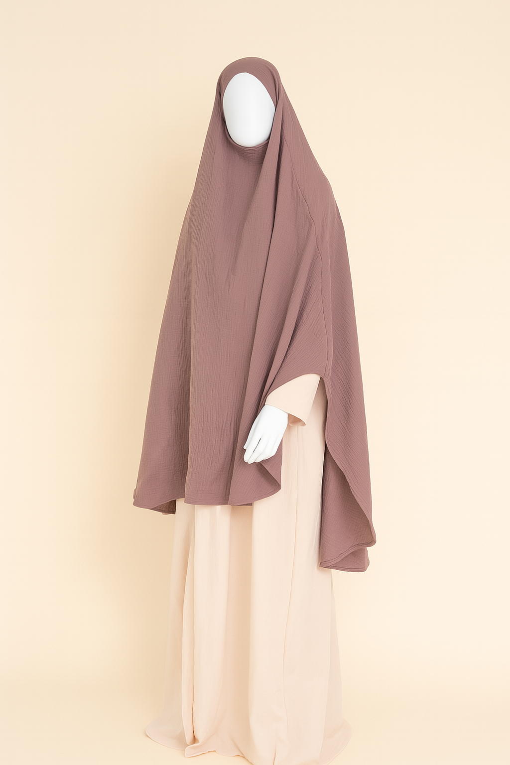 Musselin tie-back khimar 90*