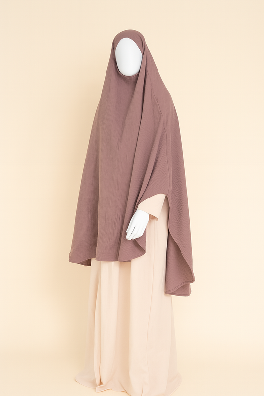 Musselin tie-back khimar 90*