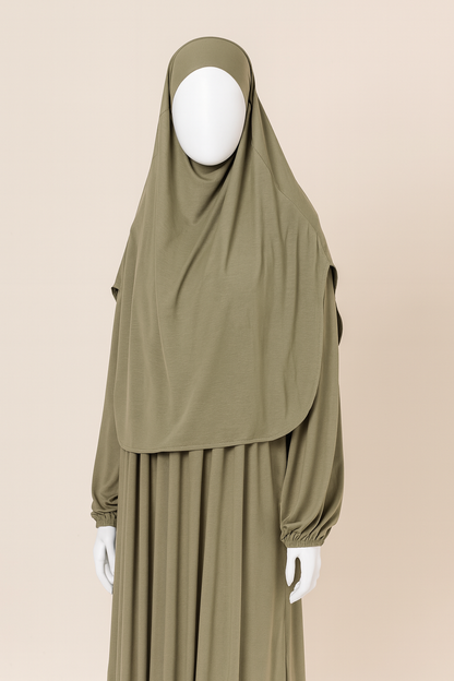 Bamboo 70* tie-back khimar