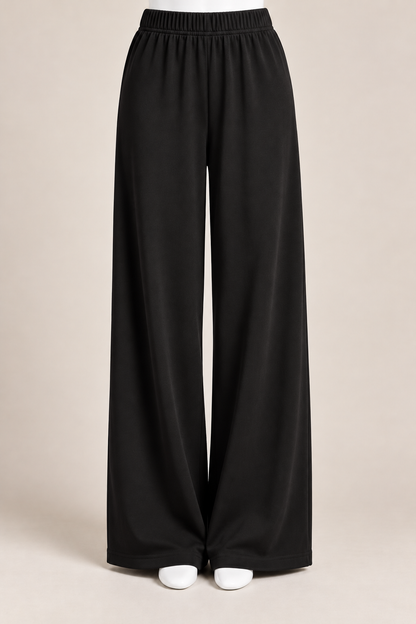 Cotton Jersey Wide Pants