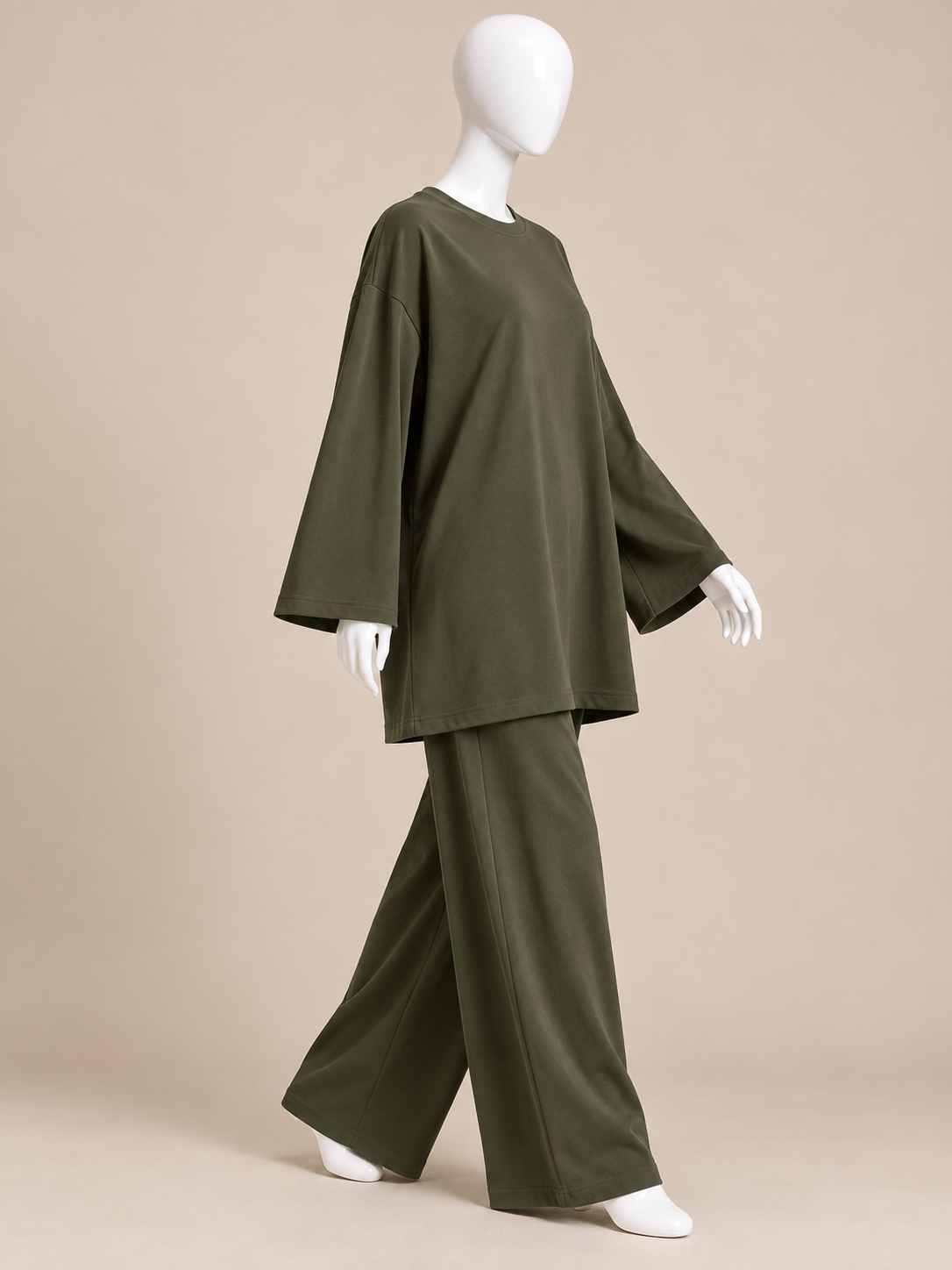 Cotton Jersey Wide Sleeve Top