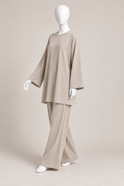 Cotton Jersey Wide Pants