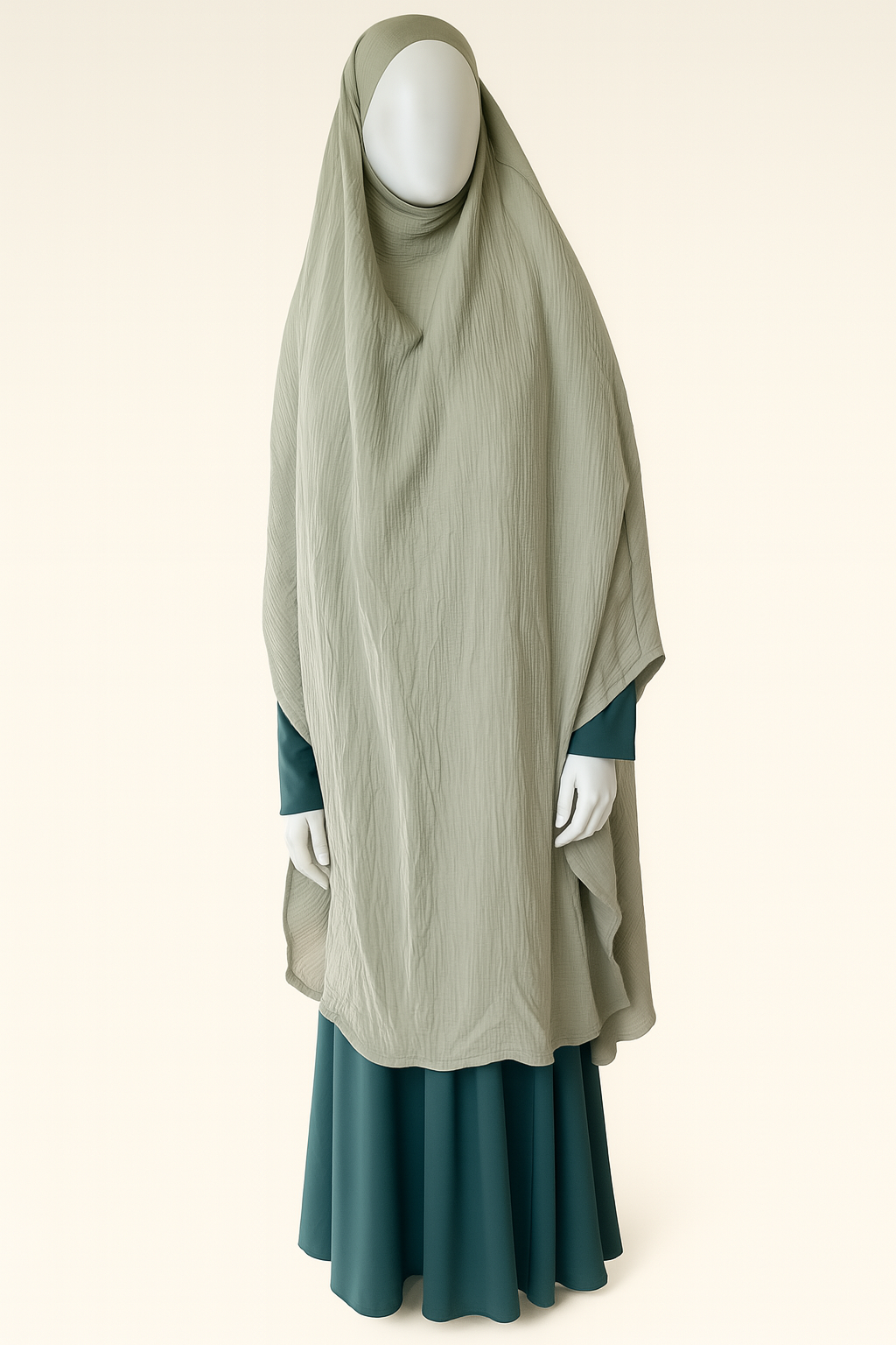 Musselin tie-back khimar 120*