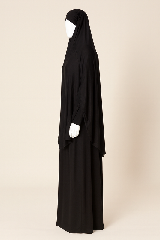 Tie-Back Long Bamboo Khimar