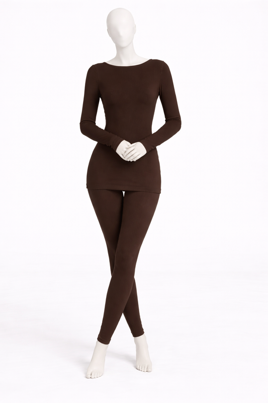 Extra Longsleeve Boatneck Bamboo Top