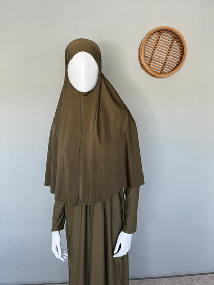 Swimwear tie-back scarf