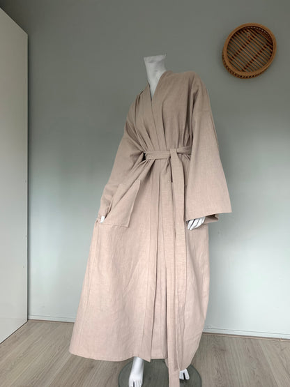 Cotton kimono long